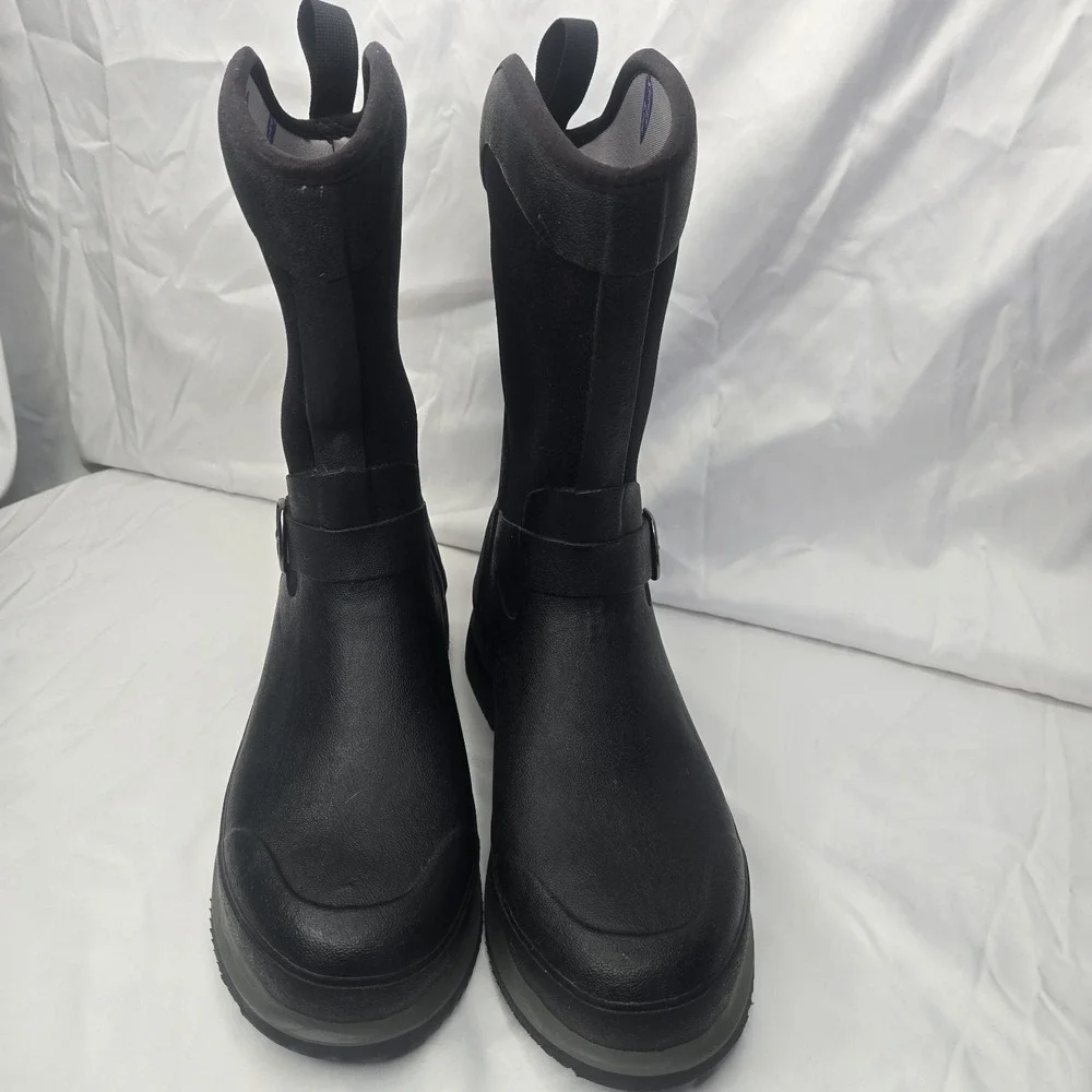 Muck Boot Co Women Chore Equestrian Mid Boots Black Waterproof Buckle Size 8
